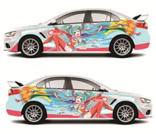 Load image into Gallery viewer, Anime ITASHA Hatsune Miku Car Wrap Door Side Fit With Any Cars Vinyl graphics car stickers Car Decal