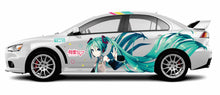 Load image into Gallery viewer, Anime ITASHA Hatsune Miku Car Wrap Door Side Fit With Any Cars Vinyl graphics car stickers Car Decal