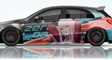 Cargar imagen en el visor de la galería, Anime ITASHA ZERO TWO Car Wrap Door Side Fit With Any Cars Vinyl graphics car stickers Car Decal
