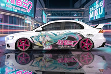Load image into Gallery viewer, Anime ITASHA Hatsune Miku Car Wrap Door Side Fit With Any Cars Vinyl graphics car stickers Car Decal
