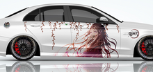 Cargar imagen en el visor de la galería, Anime ITASHA Demon Slayer Kamado Nezuko Car Wrap Door Side Stickers Decal Fit With Any Cars Vinyl graphics car accessories car stickers Car Decal
