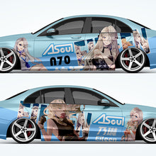 Cargar imagen en el visor de la galería, Anime ITASHA A Soul Car Wrap Door Side Fit Any Cars Vinyl graphics car stickers Car Decal
