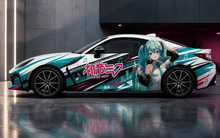 Load image into Gallery viewer, Anime ITASHA Hatsune Miku 02 Car Wrap Door Side Fit With Any Cars Vinyl graphics car stickers Car Decal
