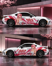 Cargar imagen en el visor de la galería, Anime ITASHA ZERO TWO revestimiento para coche puerta lateral compatible con cualquier coche gráficos de vinilo pegatinas para coche pegatina para coche
