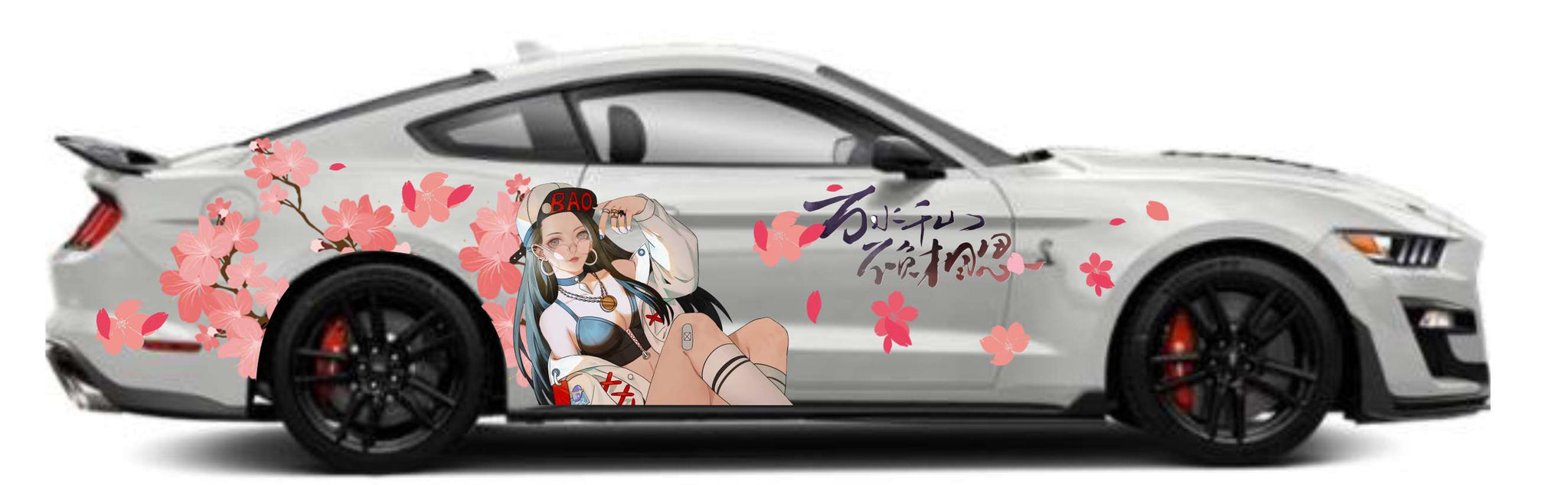 Anime ITASHA Japanese Girl Car Wrap Door Side Stickers Decal Fit With –  BDSDart