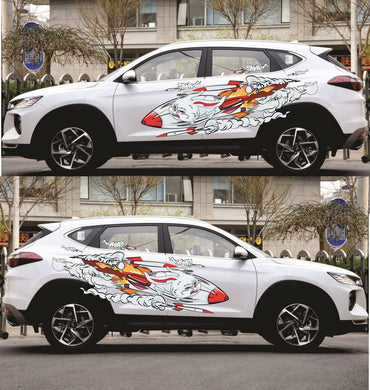 Anime ITASHA Rocket Bunny Car Wrap Door Side Stickers Decal Fit With Any Cars Vinyl graphics car accessories car stickers Car Decal