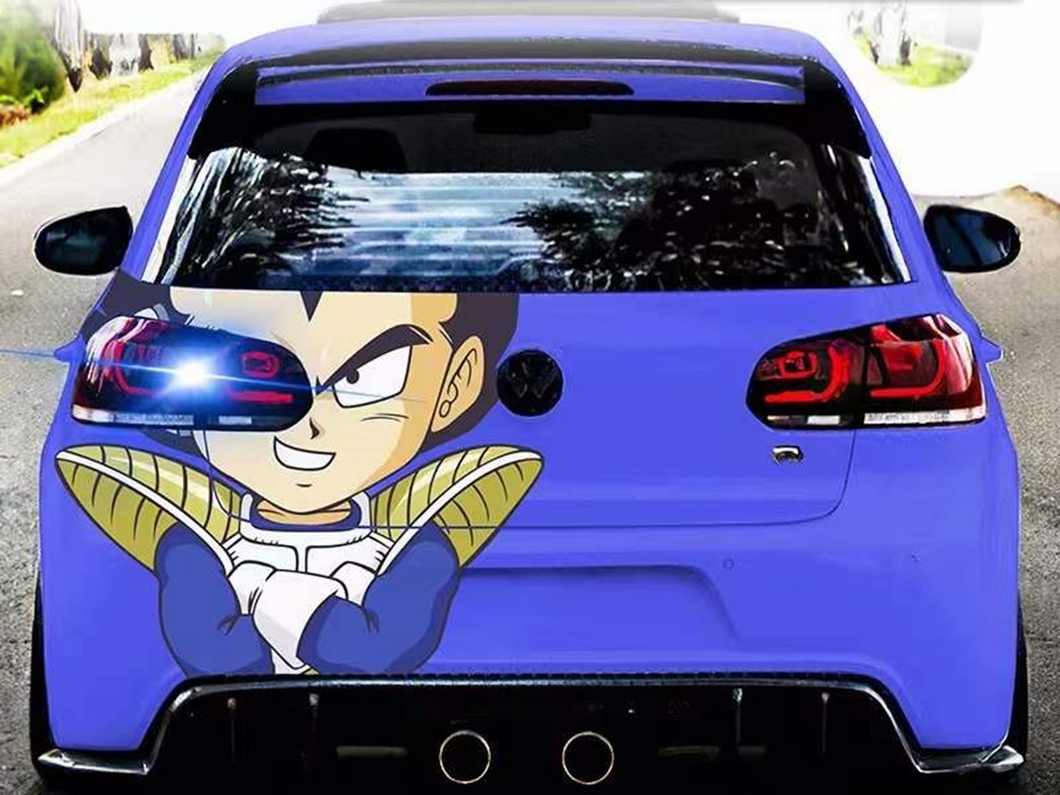 Anime Dragon Ball Vegeta Car Tail Wrap Fit With Any Cars Vinyl graphics car stickers Car Decal