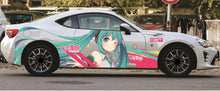 Load image into Gallery viewer, Anime ITASHA Hatsune Miku Car Wrap Door Side Fit Any Cars Vinyl graphics car stickers Car Decal
