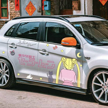 Cargar imagen en el visor de la galería, Anime ITASHA Sailor Moon Car Wrap Door Side Stickers Decal Fit With Any Cars Vinyl graphics car accessories car stickers Car Decal
