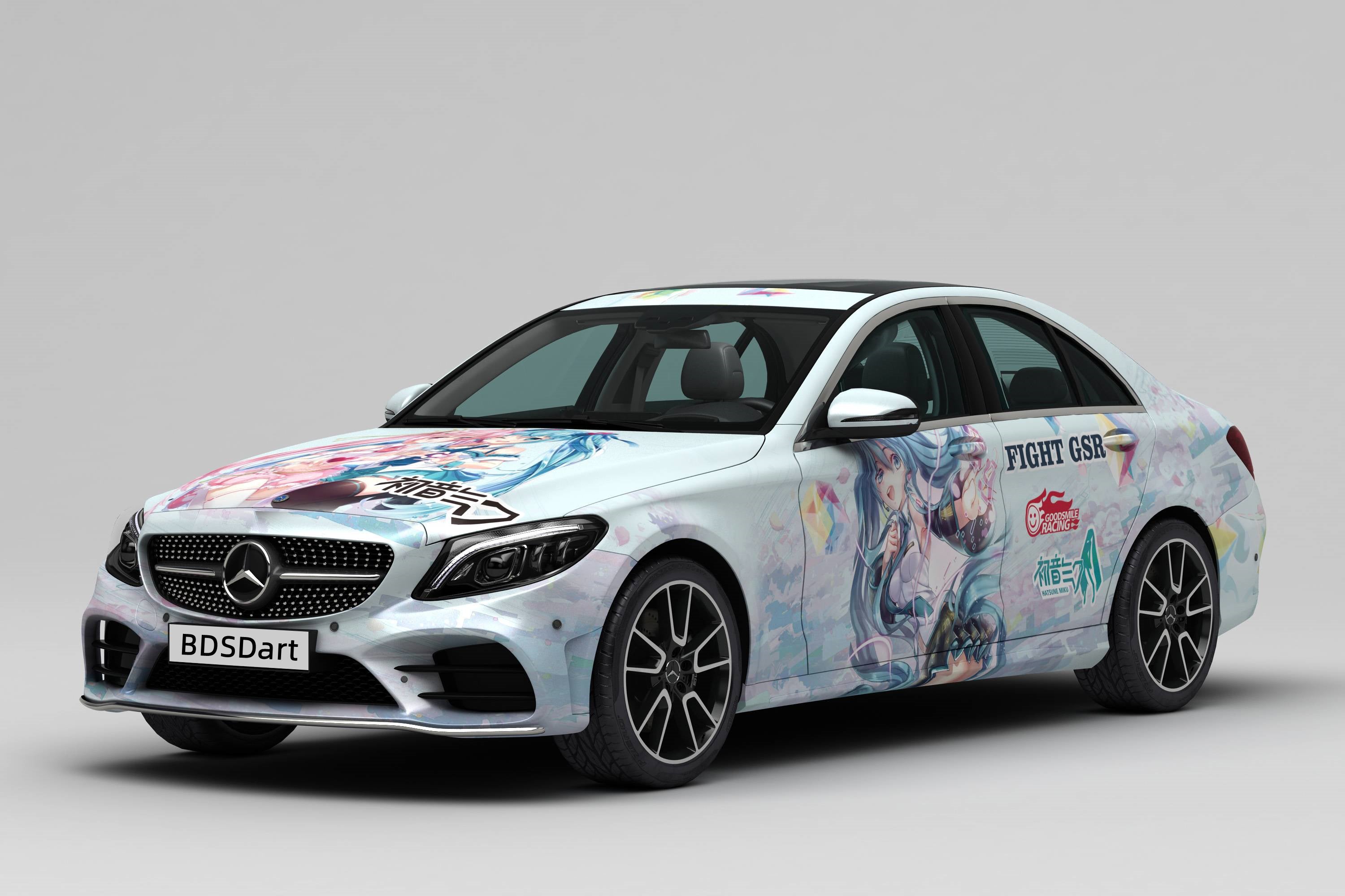 Anime Itasha Hatsune Miku Full Car Wrap Fit With Any Cars Vinyl graphi ...