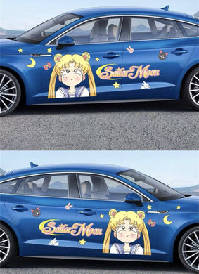 Anime ITASHA Sailor Moon Car Wrap Door Side Stickers Decal Fit With Any Cars Vinyl graphics car accessories car stickers Car Decal