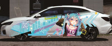 Cargar imagen en el visor de la galería, Anime ITASHA Hatsune Miku Car Wrap Door Side Stickers Decal Fit With Any Cars Vinyl graphics car accessories car stickers Car Decal
