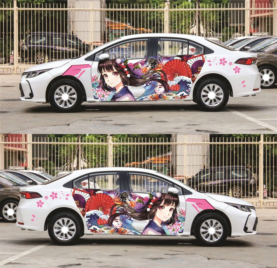 Customize Itasha Sticker Anime Car Decals Hd Printing Vinyl Rally Stickers  Auto Door Body Drift Racing Decal Protective Film  Car Stickers   AliExpress