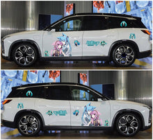 Cargar imagen en el visor de la galería, Anime ITASHA Hatsune Miku Car Wrap Door Side Stickers Decal Fit With Any Cars Vinyl graphics car accessories car stickers Car Decal
