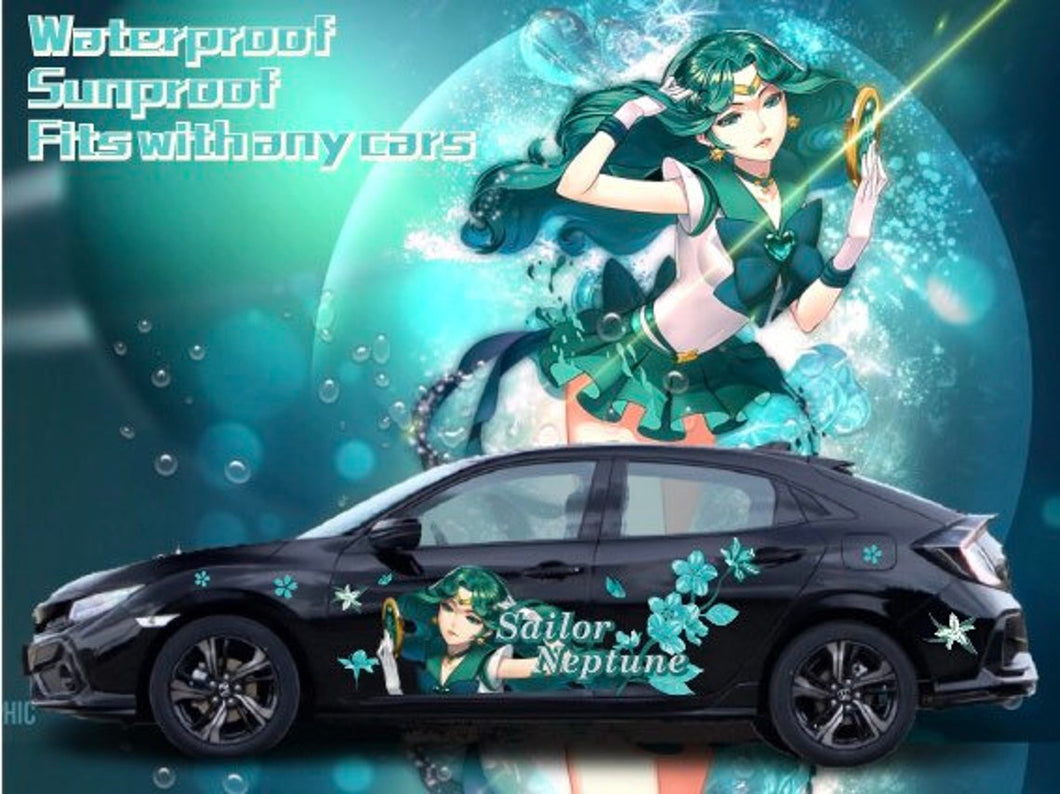 Anime ITASHA Sailor Moon Car Wrap Door Side Stickers Decal Fit With Any Cars Vinyl graphics car accessories car stickers Car Decal