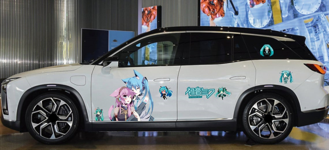 Anime ITASHA Tamamo no Mae Car Wrap Door Side Stickers Decal Fit With –  BDSDart