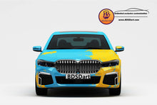 Load image into Gallery viewer, Full Car Wrap Classic-Yellow blue Fit With Any Cars Vinyl graphics car accessories car stickers Car Decal Car Wrap
