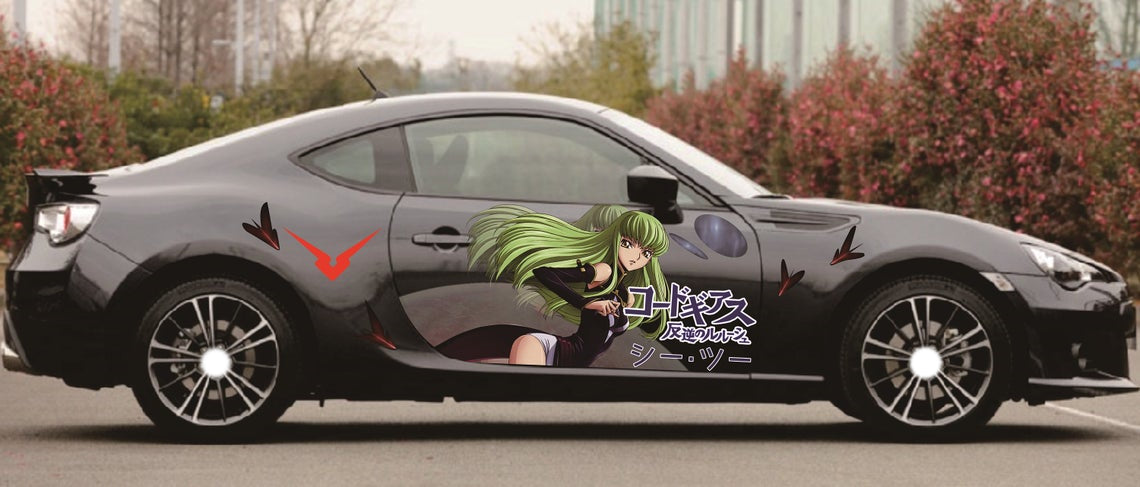 Anime ITASHA Gawr Gura Car Wrap Door Side Stickers Decal Fit With Any –  BDSDart
