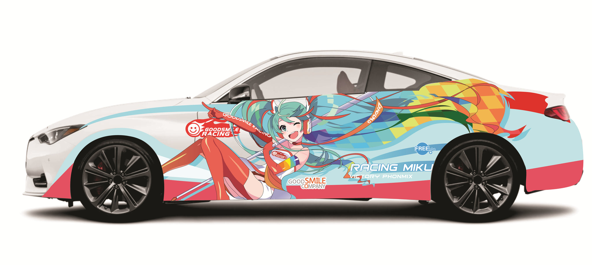 Anime ITASHA EVA Car Wrap Door Side Fit Any Cars Vinyl graphics