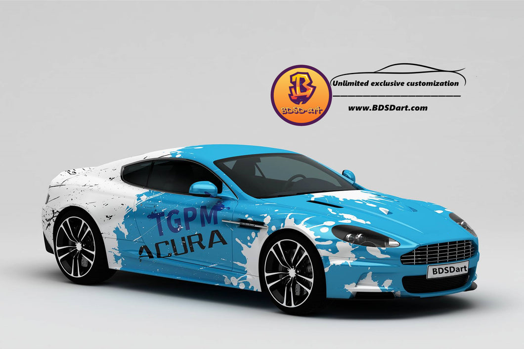 Full Car Wrap Sky-inkjet Fit With Any Cars Vinyl graphics car accessories car stickers Car Decal Car Wrap