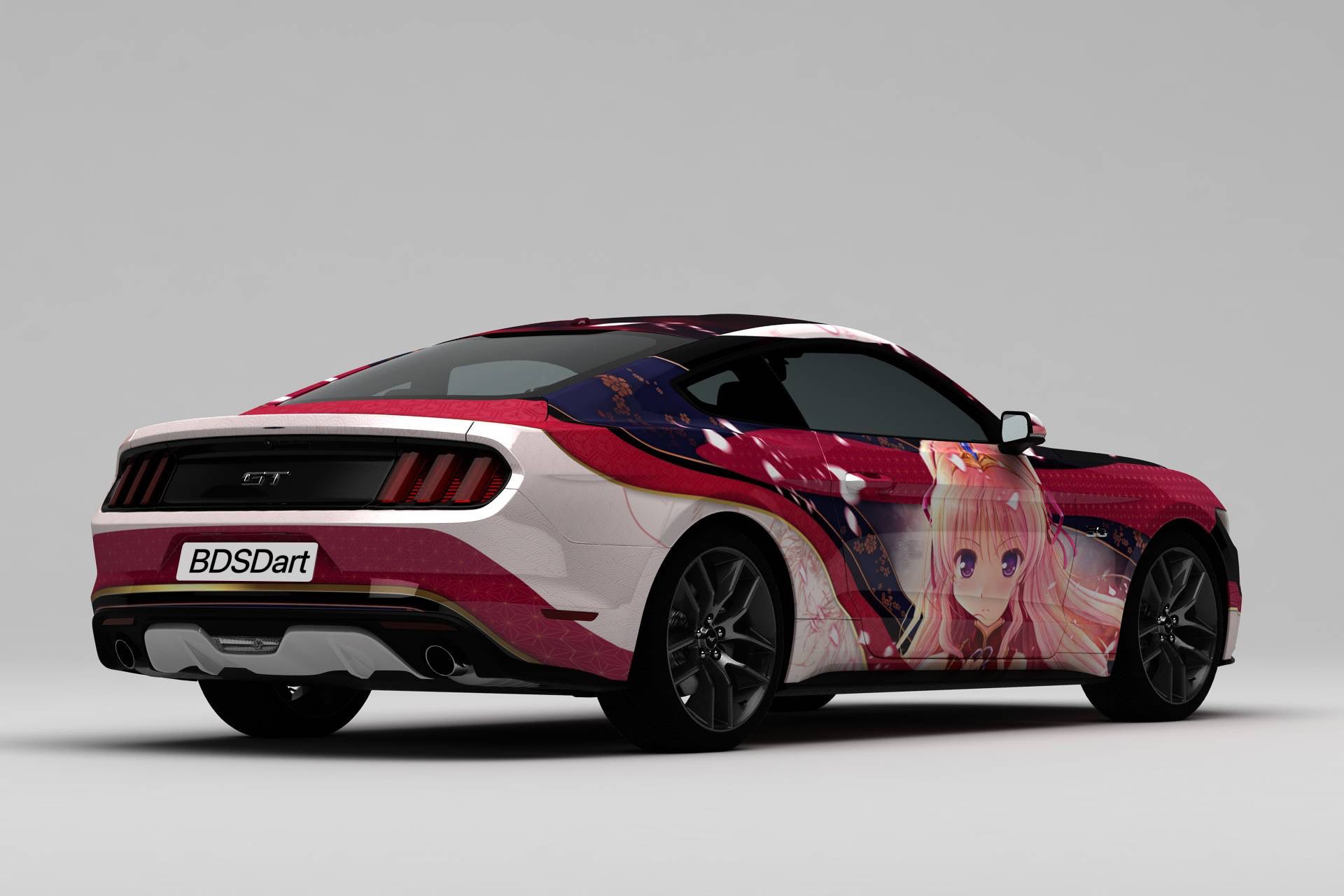 Autocollants de voiture Kuki ShISA Bu Anime, graphiques latéraux,  accessoires de modification de voiture, décalcomanies d'emballage de  course