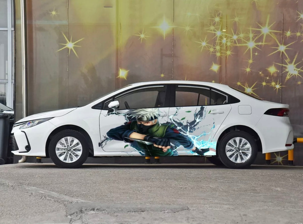 Anime ITASHA Kakashi Car Wrap Door Side Stickers Decal Fit With Any Cars Vinyl graphics car accessories car stickers Car Decal