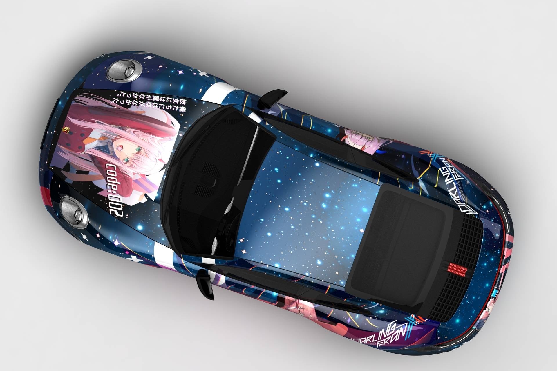 Zero Two DARLING in the FRANXX ITASHA anime car wrap vinyl stickers Fit  With Any Cars