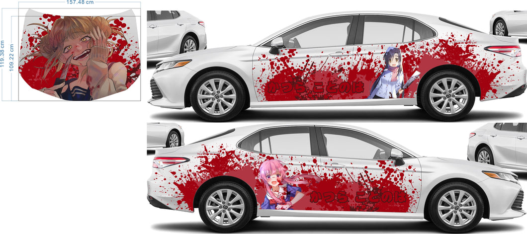 Custom design for 2020 Toyota Camry XSE both sides&hood