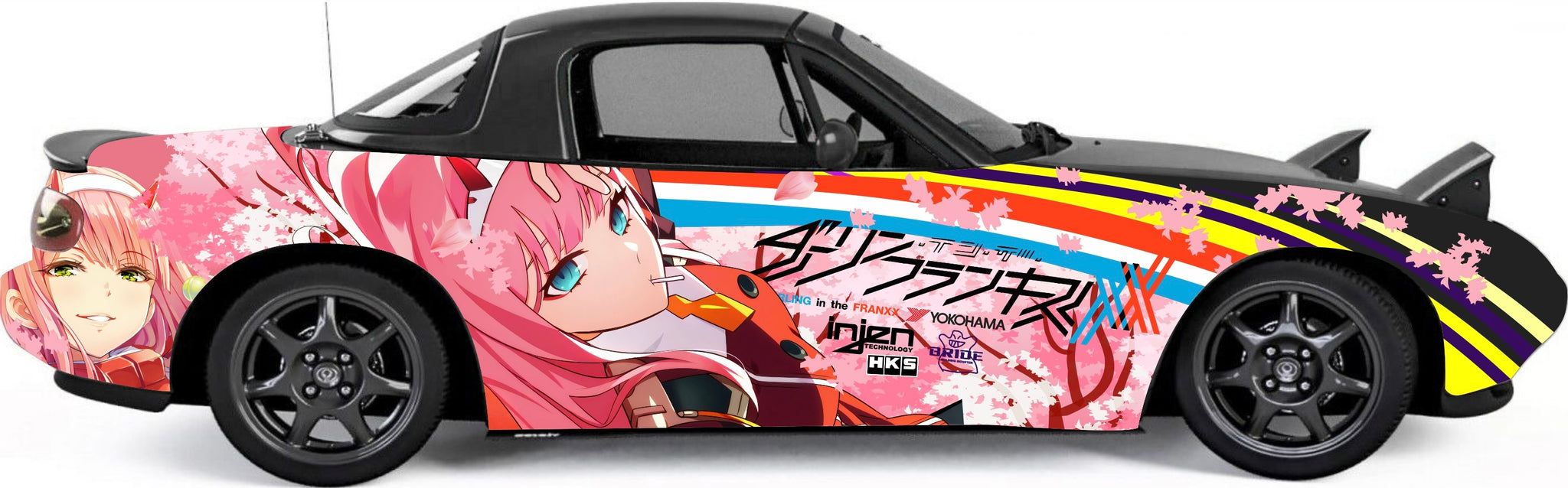 Zero Two DARLING in the FRANXX ITASHA anime car wrap vinyl stickers Fit  With Any Cars