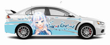 Cargar imagen en el visor de la galería, Anime ITASHA Gawr Gura  Car Wrap Door Side Stickers Decal Fit With Any Cars Vinyl graphics car accessories car stickers Car Decal
