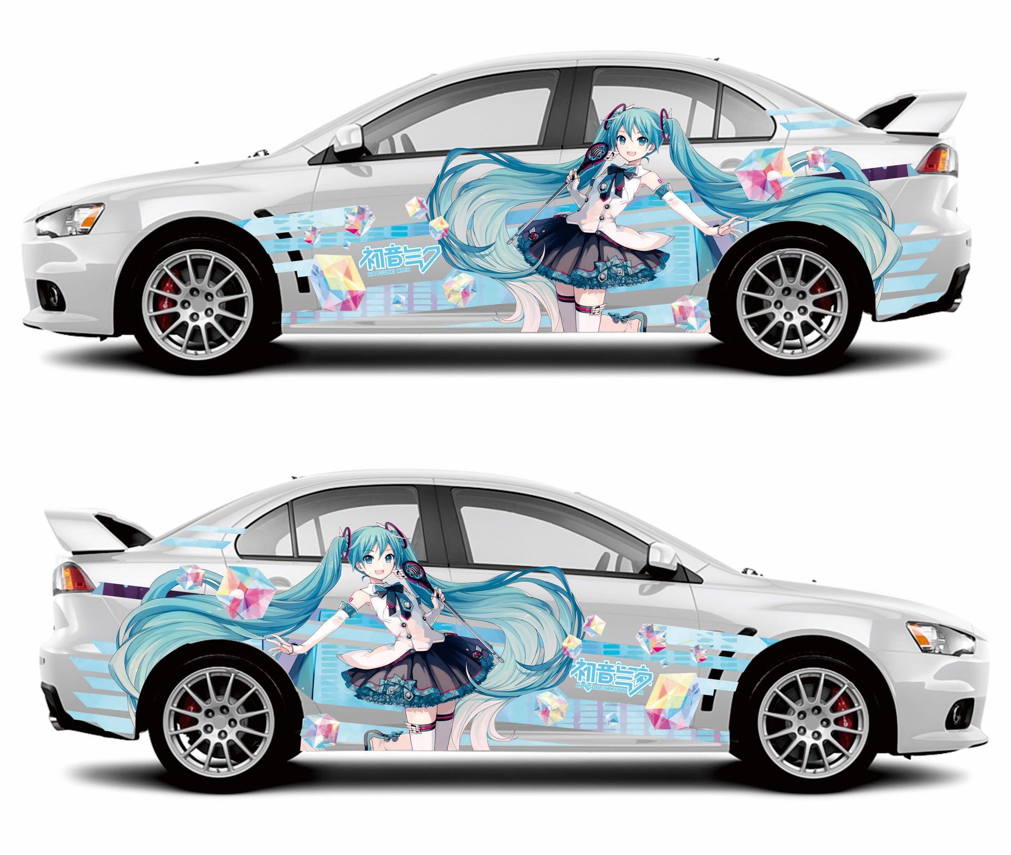 Anime ITASHA Hatsune Miku Car Wrap Door Side Stickers Decal Fit With A –  BDSDart