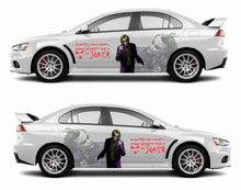 Cargar imagen en el visor de la galería, DC Universe Joker Car Wrap Door Side Stickers Decal Fit With Any Cars Vinyl graphics car accessories car stickers Car Decal Anime Itasha DC Comics
